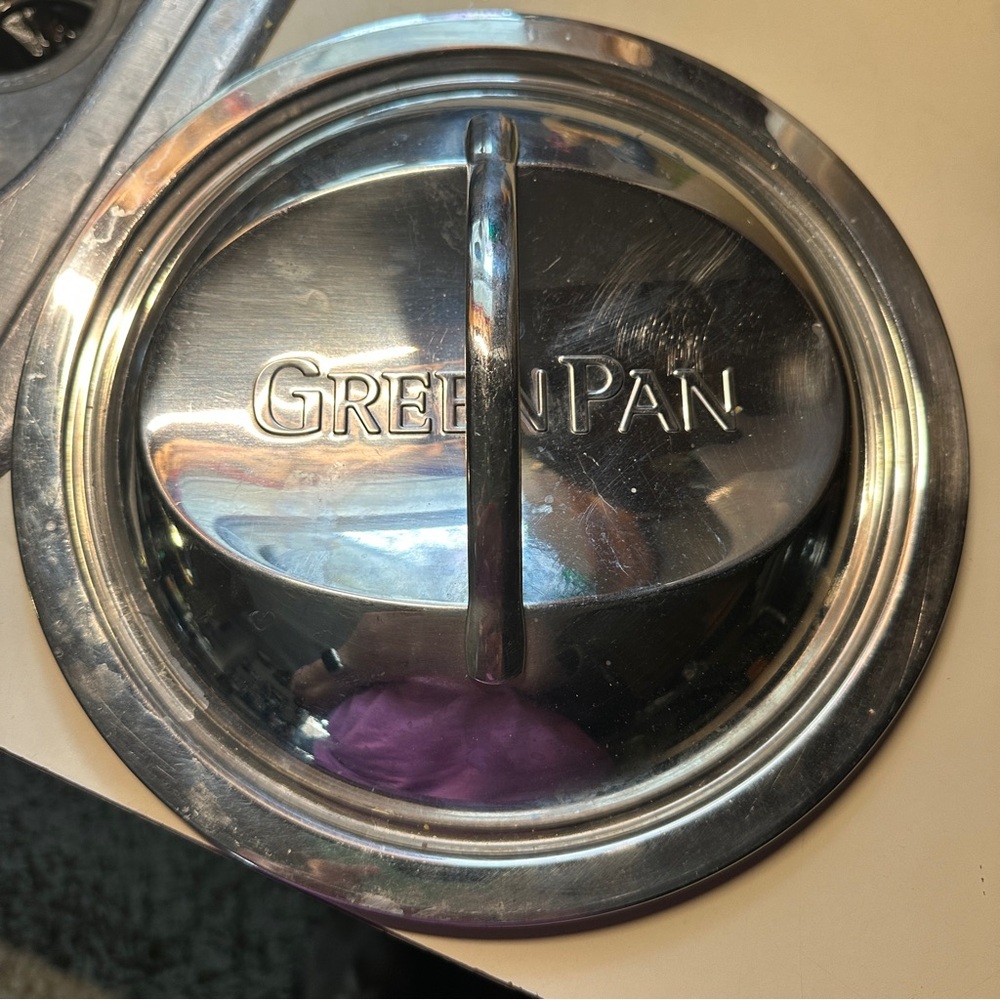 GreenPan Metal Replacement Lid Only with Multiple Ridges‎ fits Several Pan Sizes